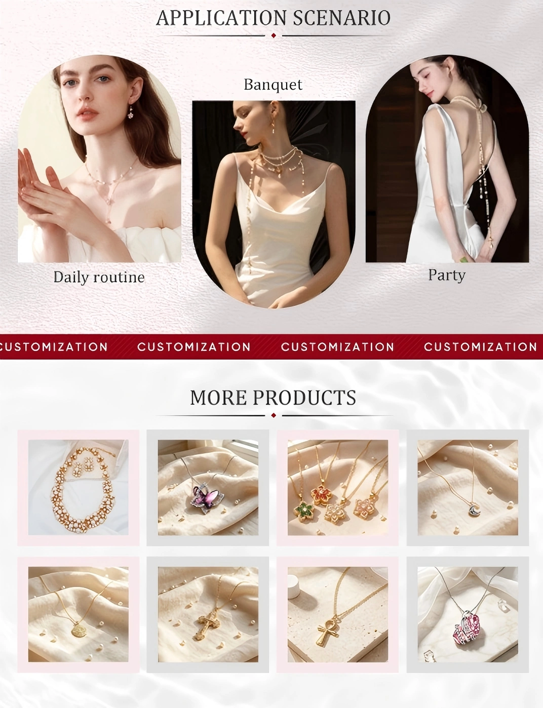 Pearl jewelry styling and related product references