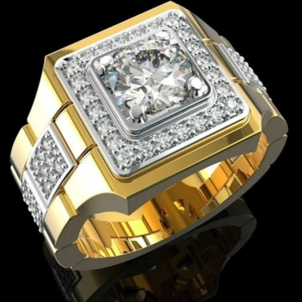 Glowing Fashion Jewelry Wholesale Cubic Zirconia Ring Diamond Classic Brilliant Luxury Women Men Rings For Anniversary Wedding view 3