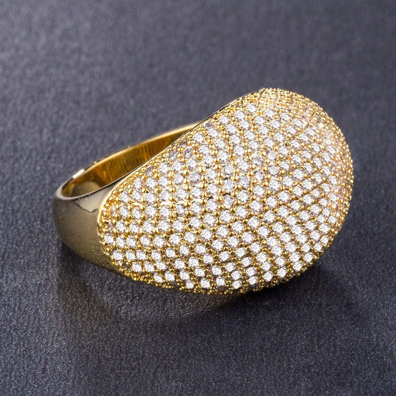 Fashion Jewelry Wholesale Cubic Zirconia Ring Diamond Alloy Classic Brilliant Women Men Luxury Rings for Anniversary Wedding