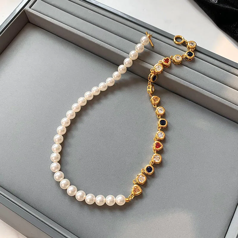 2025 Fashion Fine Chains Jewelry Necklaces Pearl Friendship Vintage Fancy Delicate Necklace view 3