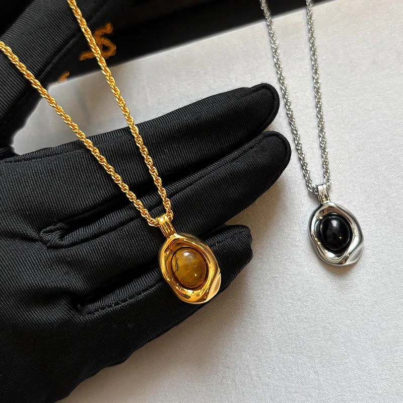 Joias De Luxo Fancy Jewellery for Ladies Wholesale Gold Silver Plated with Stone Necklaces for Women Set