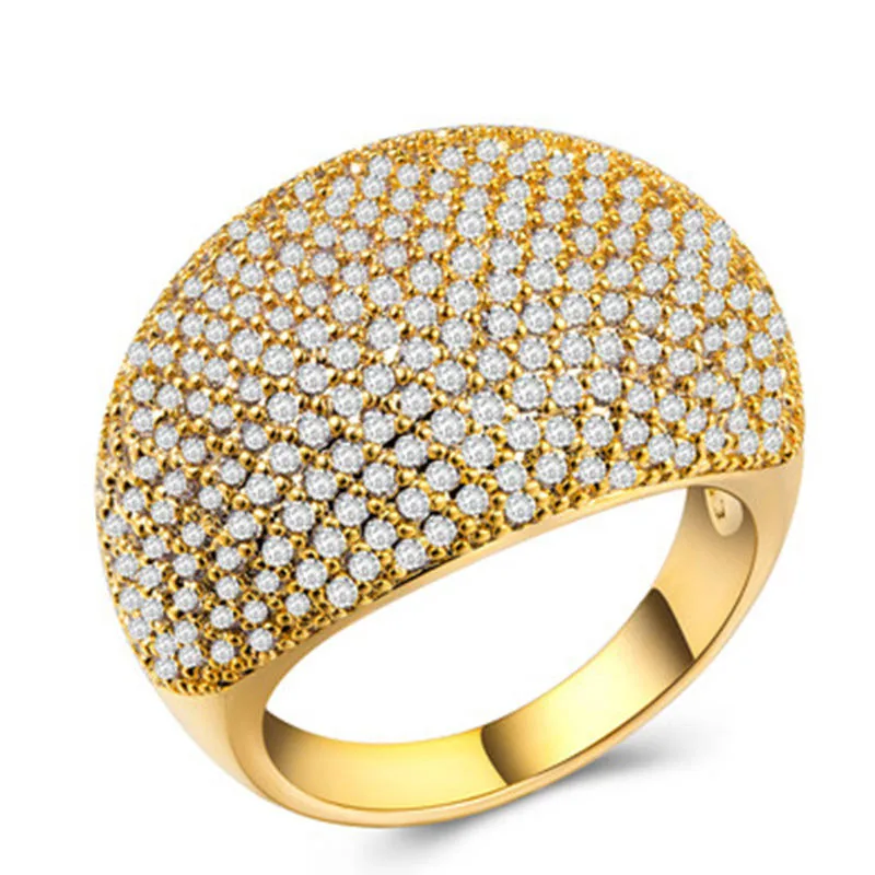 Fashion Jewelry Wholesale Cubic Zirconia Ring Diamond Alloy Classic Brilliant Women Men Luxury Rings for Anniversary Wedding view 3