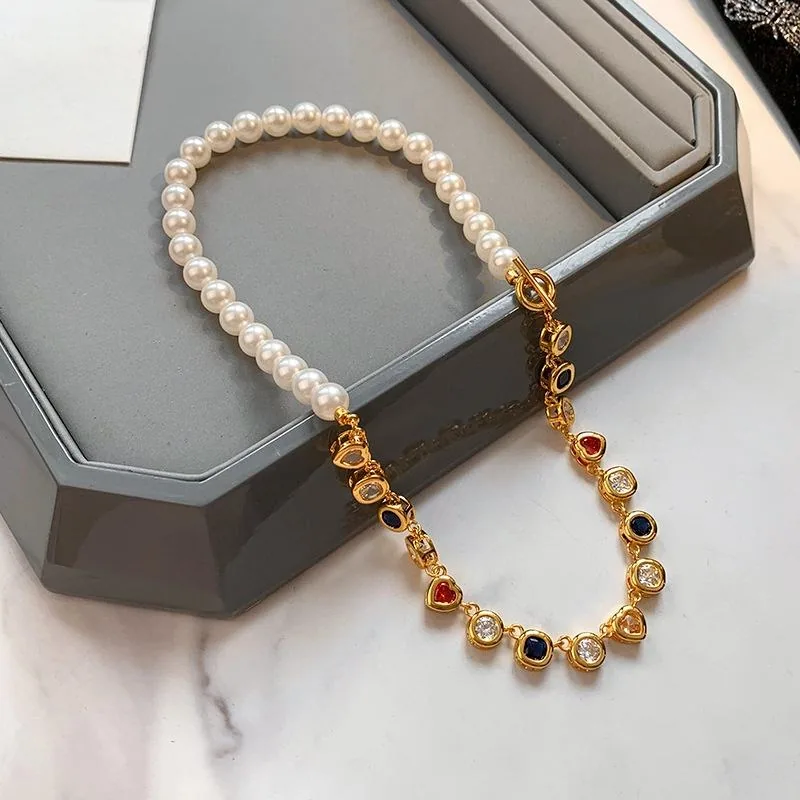 2025 Fashion Fine Chains Jewelry Necklaces Pearl Friendship Vintage Fancy Delicate Necklace view 2