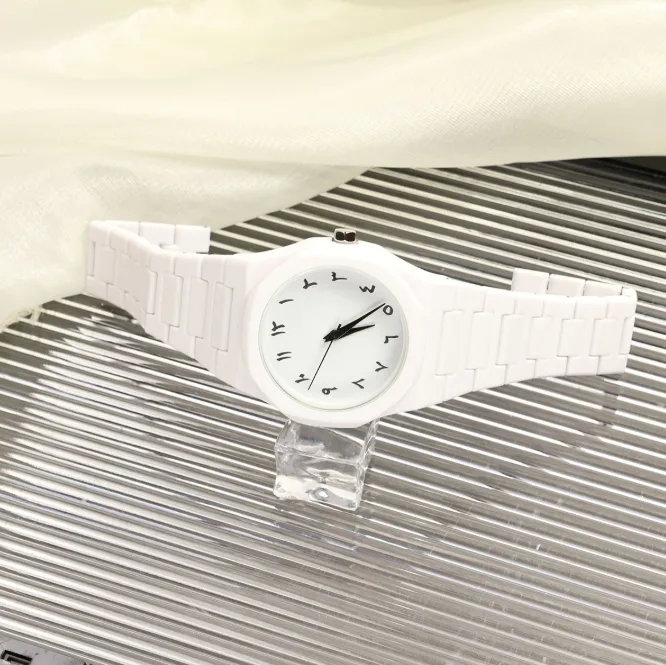 Men Waterproof Quartz Wrist Watch High‑End Minimalist Arabic Numerals Fashion Couple Watch for Southeast Asia Market