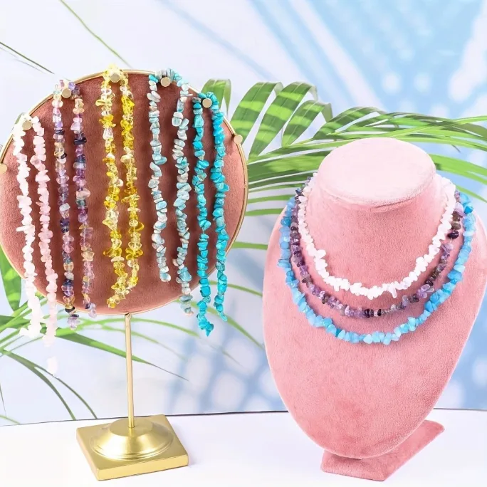 Natural Drilled Crystal Chips Loose Beads Irregular Raw Stone DIY Bracelet Cleansing Stones 80cm view 3