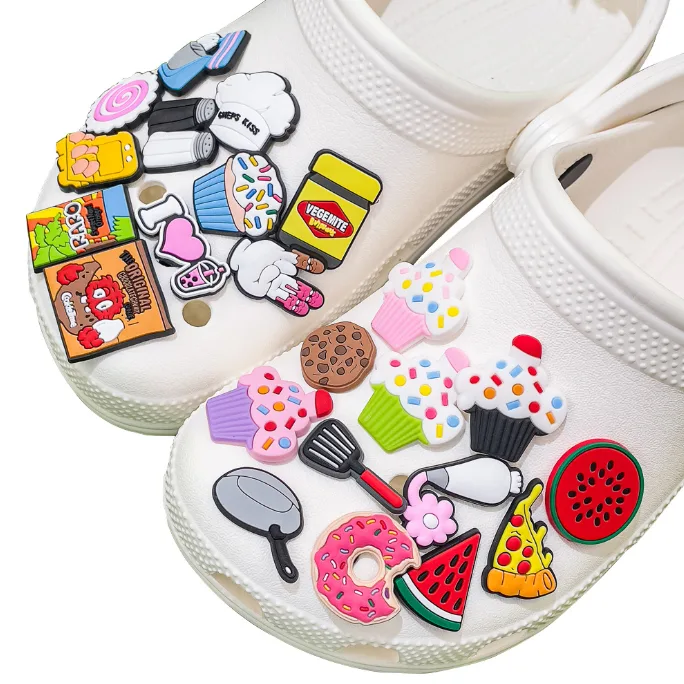 Premium PVC Shoe Charms DIY Decor Accessories For Crocs Beach Shoes 100PCS