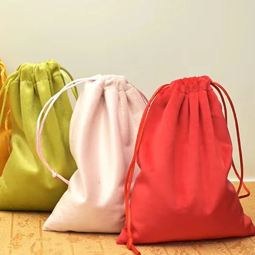 Custom Jewelry Bag Velvet Drawstring Pocket Velvet Bag Wholesale Jewelry Bag Bracelet Necklace Ring Bag