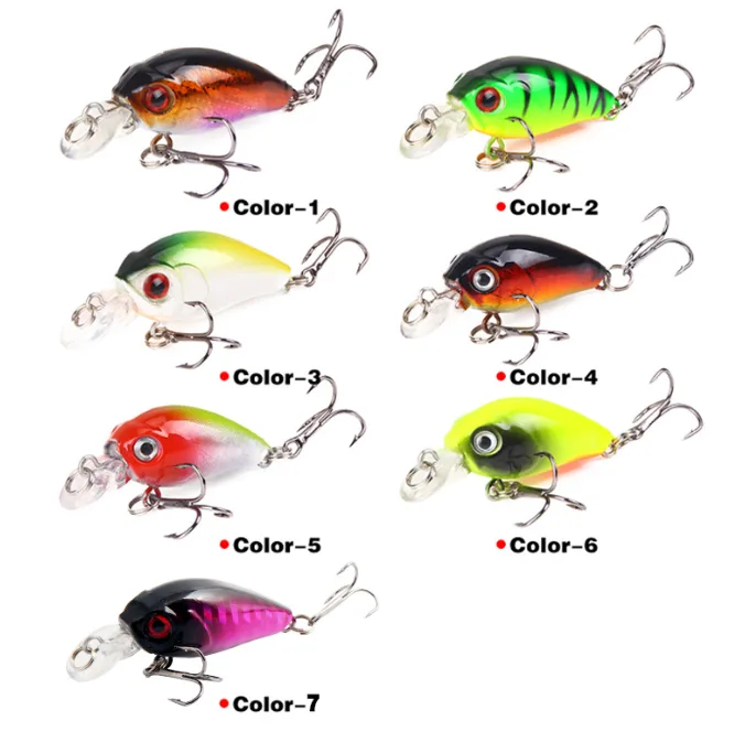 Wholesale CB057 7.5cm 11g Artificial ABS Hard Plastic Crankbaits Fishing Lures view 2