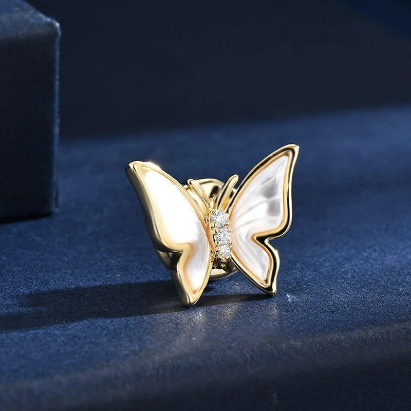 Butterfly Brooch Wholesale Fashion Jewelry Fritillaria Magnetic for Women Men Unique Lapel Pin for Gift Wedding