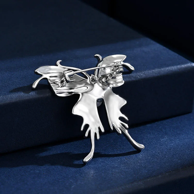 Fashion Butterfly Brooch Pin Freshwater Pearl Elegant Brooch for Women Men Outfit Accessory Fancy Jewellery for Gift Wedding view 2