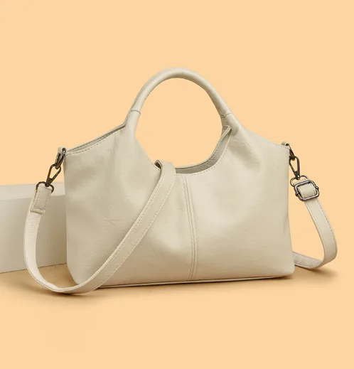 Fashion Women Market Basket Soft Tote Bag Large Capacity Shoulder Crossbody Purse for Daily Commute