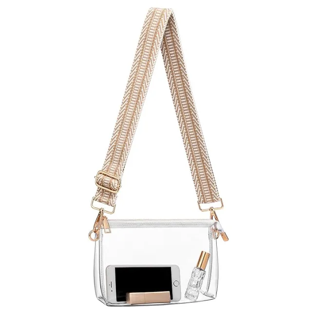 Summer Hot‑Selling New Arrival Clear Jelly Bag Mini Chain Shoulder Purse Stadium‑Approved Transparent Handbag