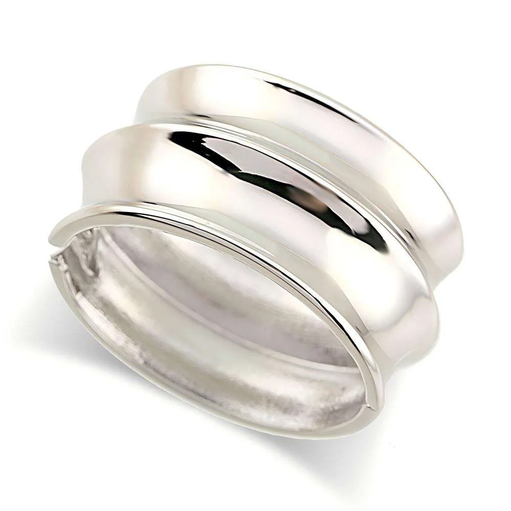 High-quality Retro Geometric Irregular Round Alloy Bangles Temperament Female Cuff Gold Silver Fashion Bracelets & Bangles view 2