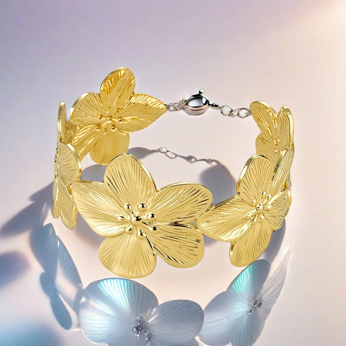 Women Latest Gold Bangles Designs Wedding Gold Plated Alloy Copper Joias De Luxo Fancy Jewellery for Ladies Wide Bracelet view 3
