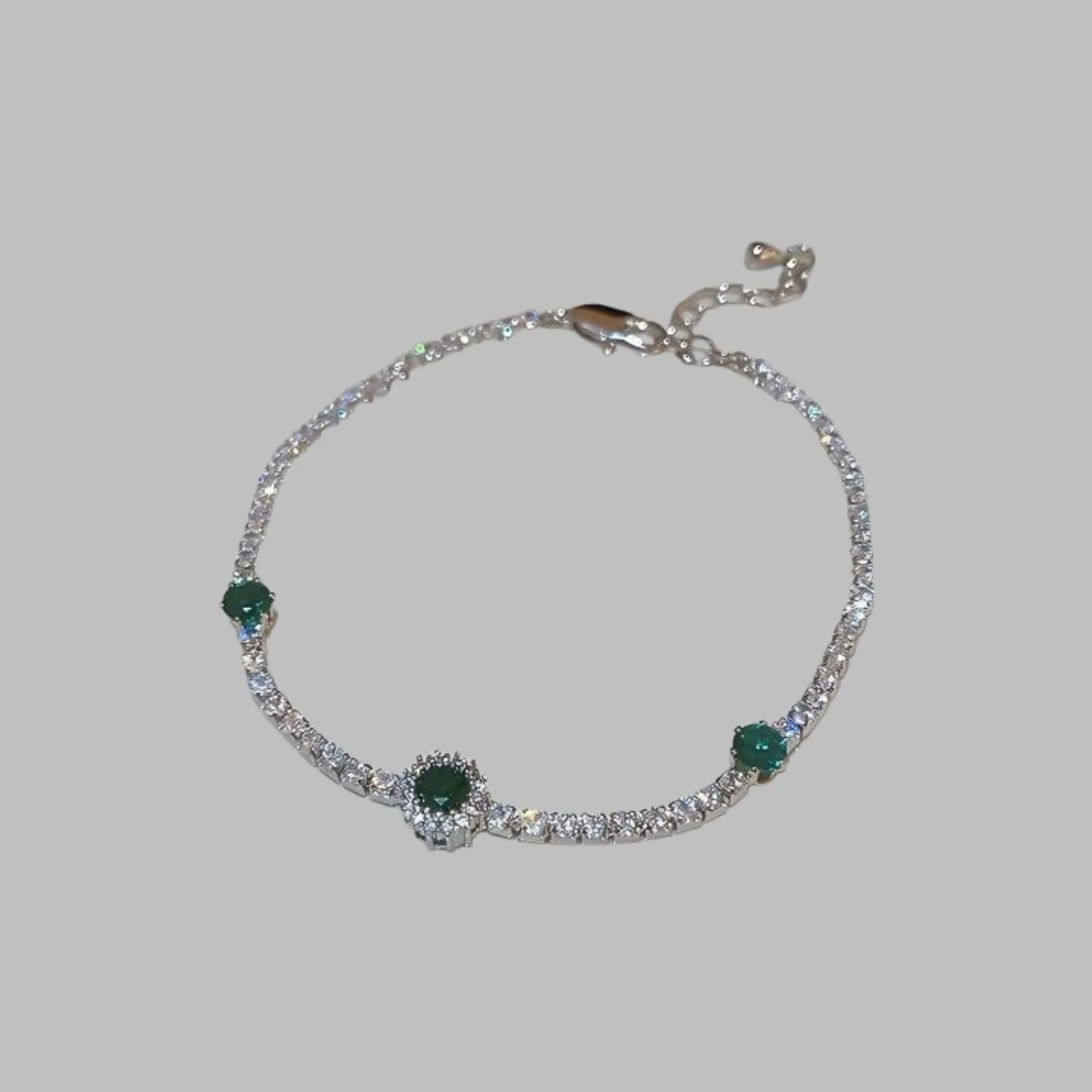 Custom Wholesale Diamond Zircon Charm Fashion Chain & Link Bracelets Brass Copper Jewelry Fancy Jewellery for Ladies Women
