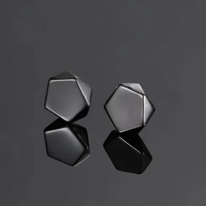 Alloy Square Magnetic Earrings No Piercing Cubic Zircon Hoop Ear Cuff Trendy Single Ear Jewelry For Men Non Hole Ear Accessory view 3