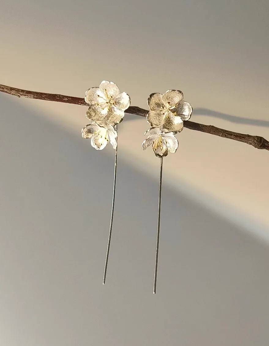 Uniquely Style Wholesale Earrings Simple and Exquisite Jewelry Flower Petal Ear Hook Earrings Women Jewelry Earrings view 2