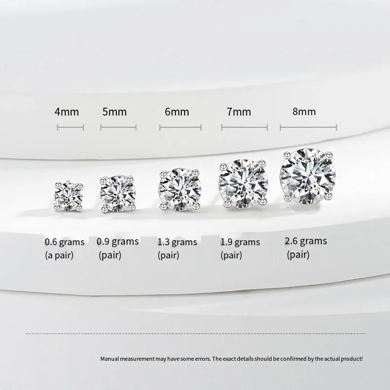 Wholesale Earrings Fashion Jewelry Brass Gold Silver Plated Stud Earrings Round Women Trendy Classic Earrings For Wedding Party view 3