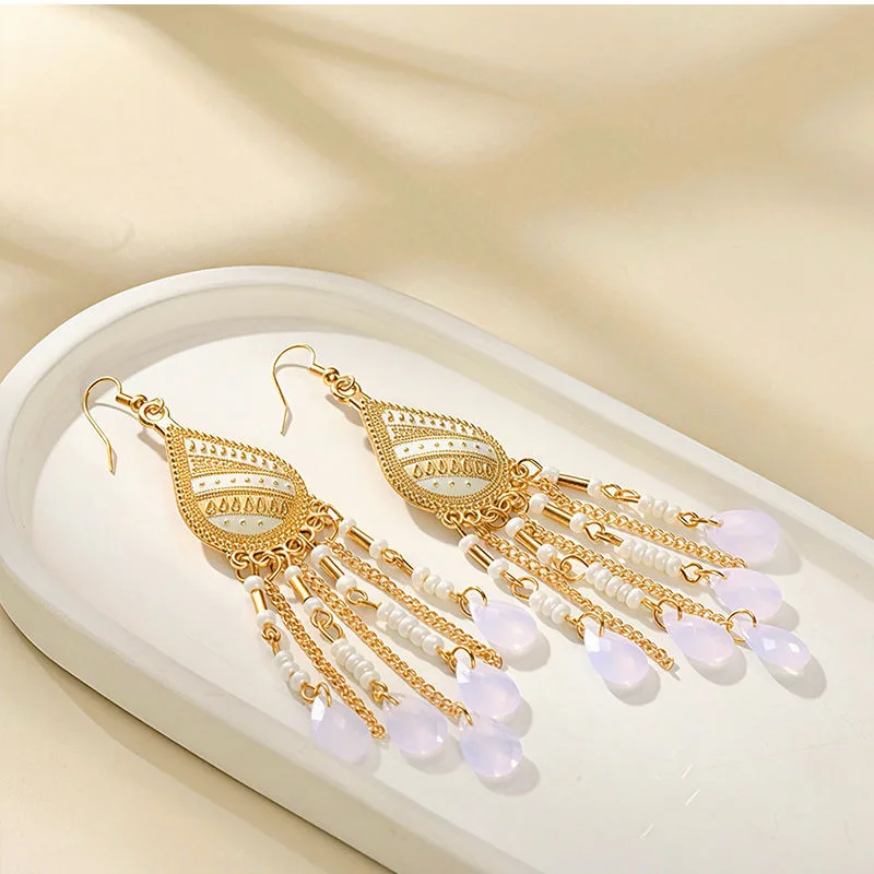 Bohemia Vintage Designer Inspired Jewelry Fancy Statement Jewellery for Ladies Women Fashion Drop Earrings