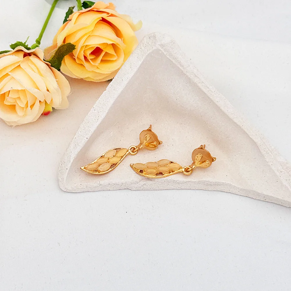 Korean Style New Wholesale Earrings Geometric fox Stone Earrings Fashion New Personalized Earrings for Women Designer Jewelry view 3