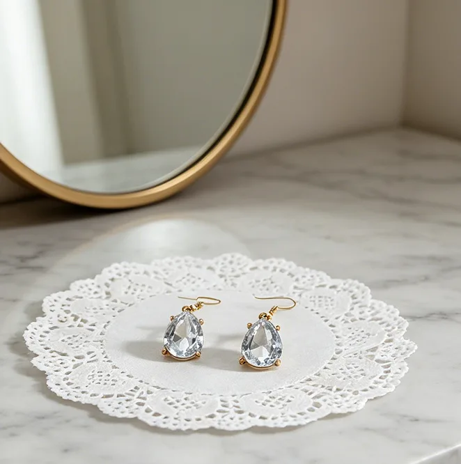 Luxury Sapphire Tone Teardrop Rhinestone Bib Necklaces Drop Earrings Elegant Wedding Bule diamond Jewelry for women set view 2