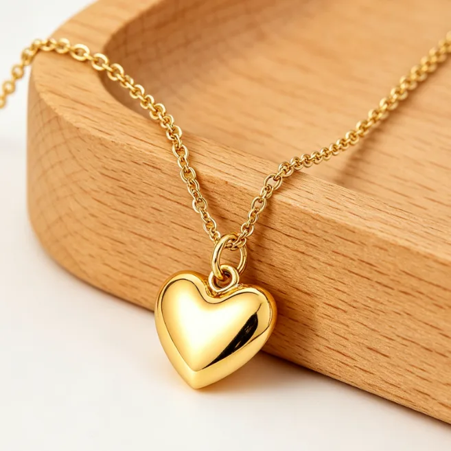 Heart Pendant Necklace Stainless Steel Necklaces for Women Dainty Love Minimalist Layered Anti Tarnish Waterproof Daily Gift view 3