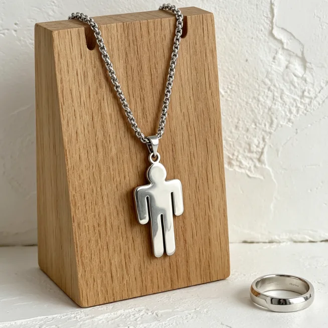 Wholesale Figure Man Pendant Necklace Stainless Steel Necklaces for Men Hip Hop Punk Trendy Cool Statement Personalized Jewelry