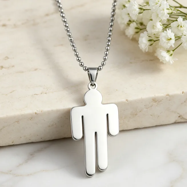 Wholesale Figure Man Pendant Necklace Stainless Steel Necklaces for Men Hip Hop Punk Trendy Cool Statement Personalized Jewelry view 2