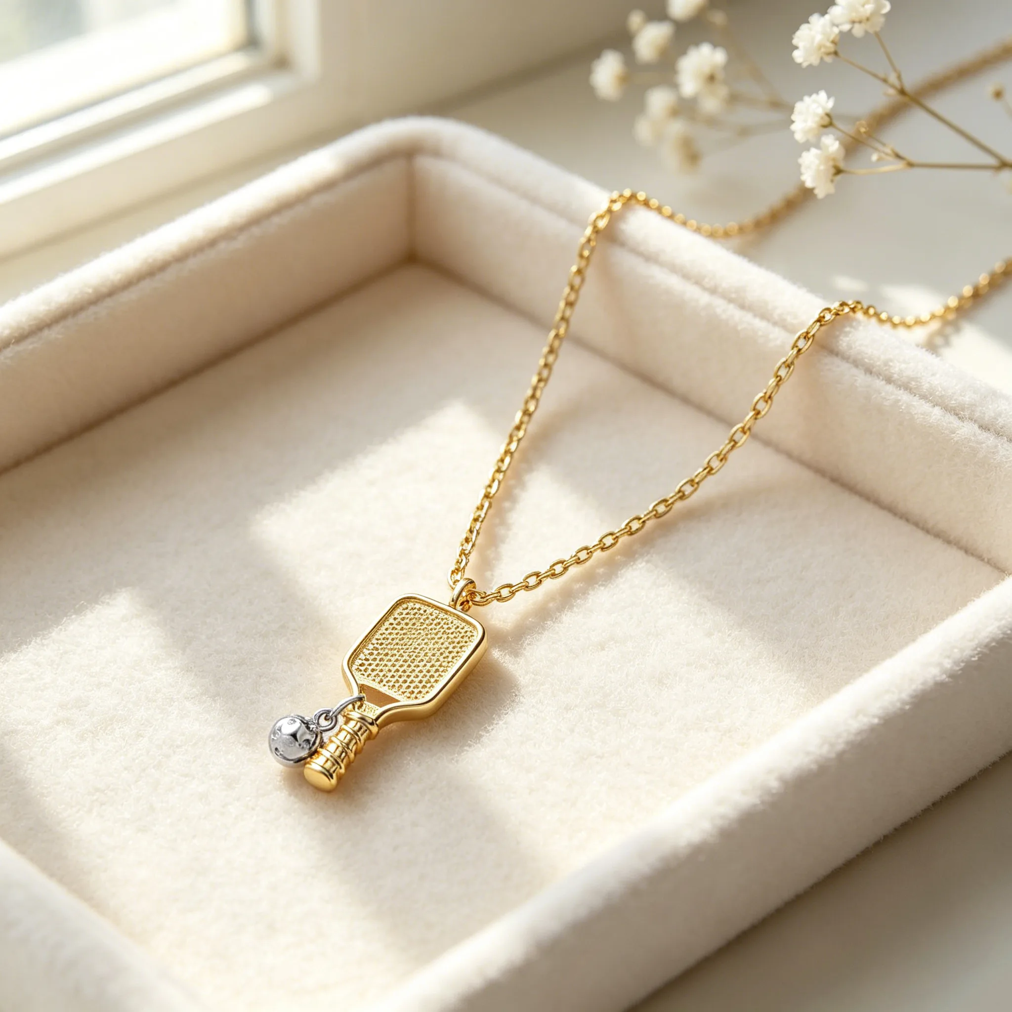 Hollow Round Multi Hole Ball Pendant Twist Link Chain Necklaces Minimal Unique Statement Women Stackable Fashion gold plated copper Jewelry view 2