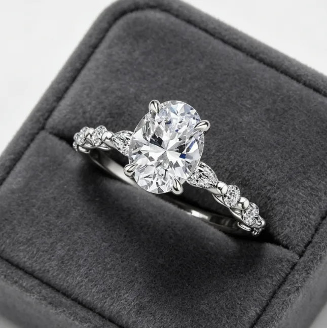 Alloy Gemstone Zircon Rings Vintage Rings for Women Designer Rings Engagement & Anniversary Fashion Non Tarnish Silver Plated