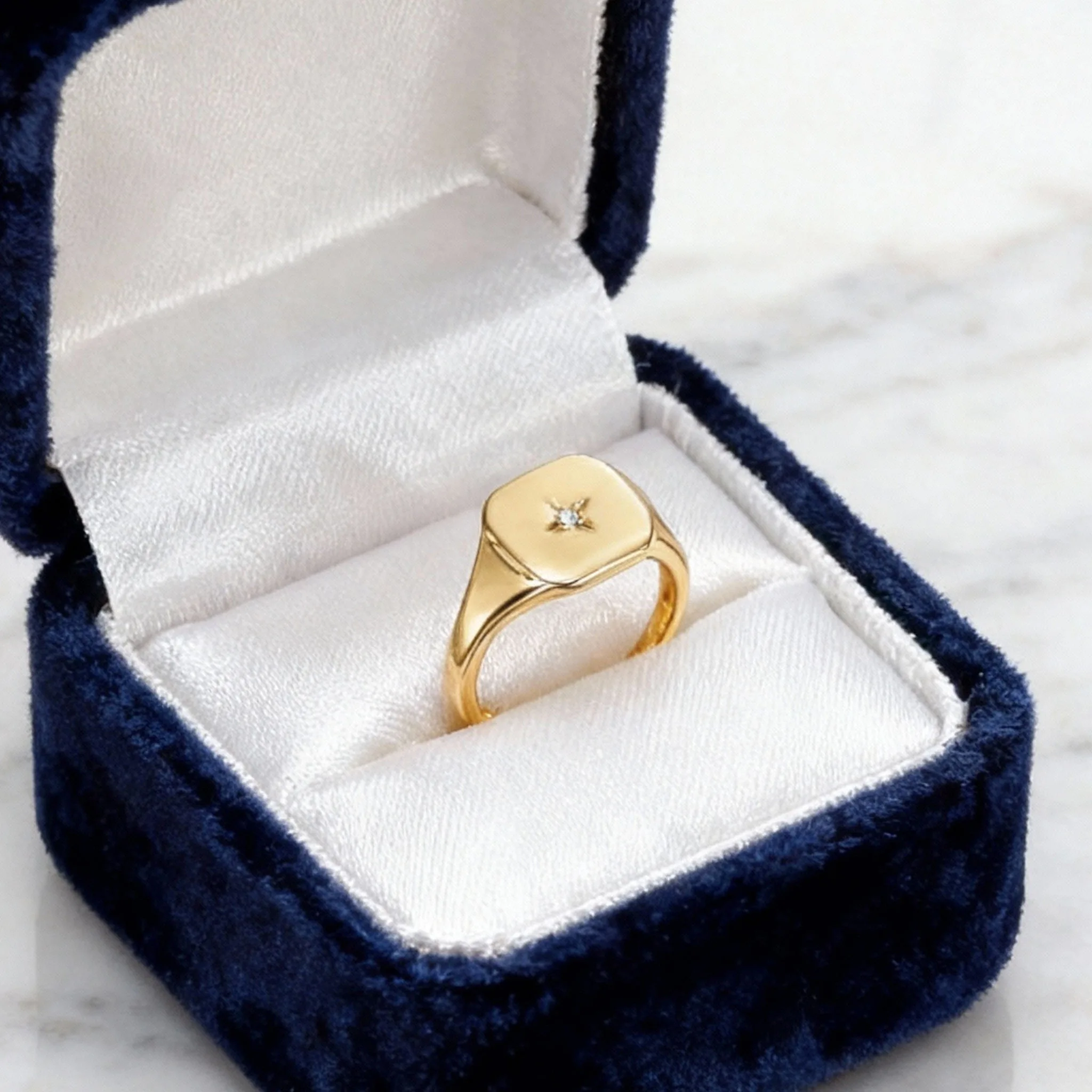 Gold Plated Rings for Women Non Tarnish Rings Stainless Steel Y2k Rings Fashion Jewelry Cubic Zirconia Zircon Ring